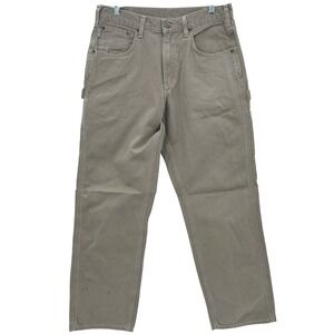 Carhartt Workwear Carpenter Pants Khaki Loose Fit Mens 32x32 RN 14806